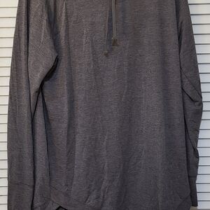 Womens Cowl Neck Gray Sweatshirt